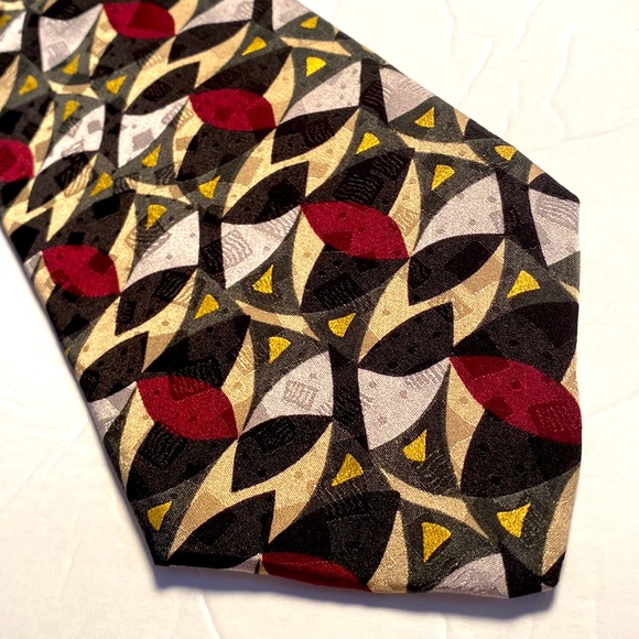 Vintage 90s Ashberry Tie Imported Silk Made in the USA Necktie - Picture 4 of 11